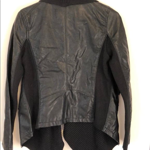 Blank NYC sweater/leather jacket - Picture 2 of 4